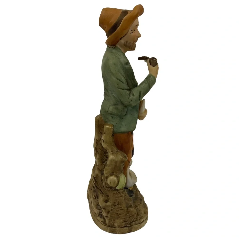 HOMCO Porcelain FIGURINE Old Man with Goose #1417
